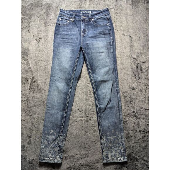 Grace in LA Denim - Grace In LA High Waist Skinny Jeans Women's Size 26 Medium Wash